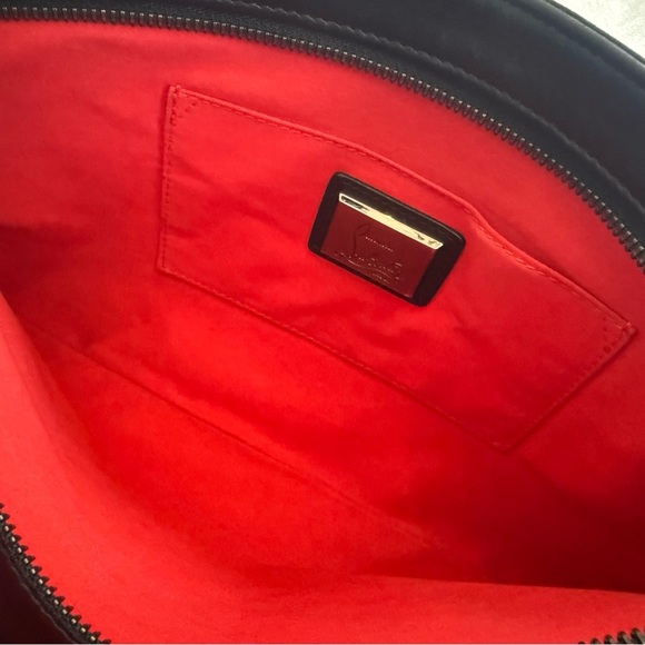 Christian Louboutin Studded Black Suede Clutch/Crossbody Bag - Picture 10 of 11